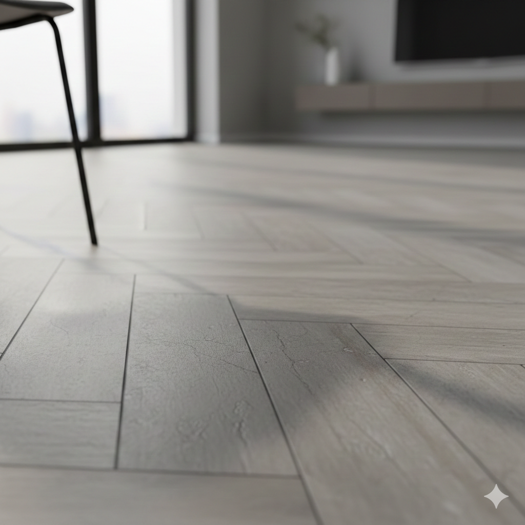 Vinylboden in Marmor- oder Betonoptik